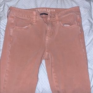 American Eagle Pink Jeggings Size 2 Regular